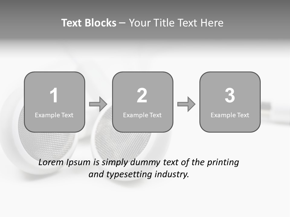 Headset Gadget Phone PowerPoint Template