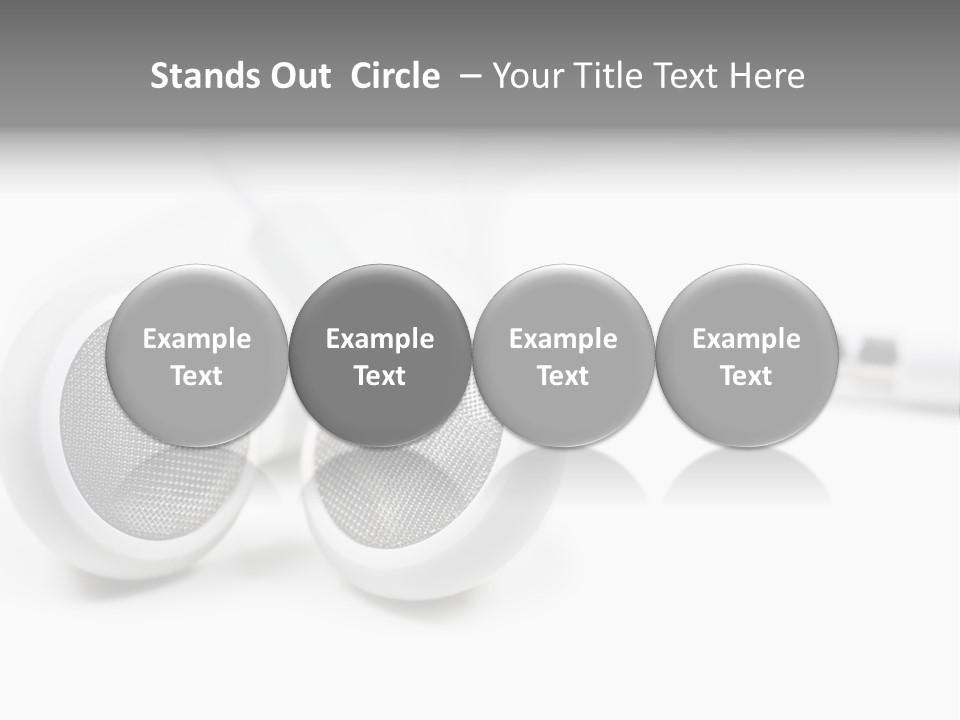 Headset Gadget Phone PowerPoint Template