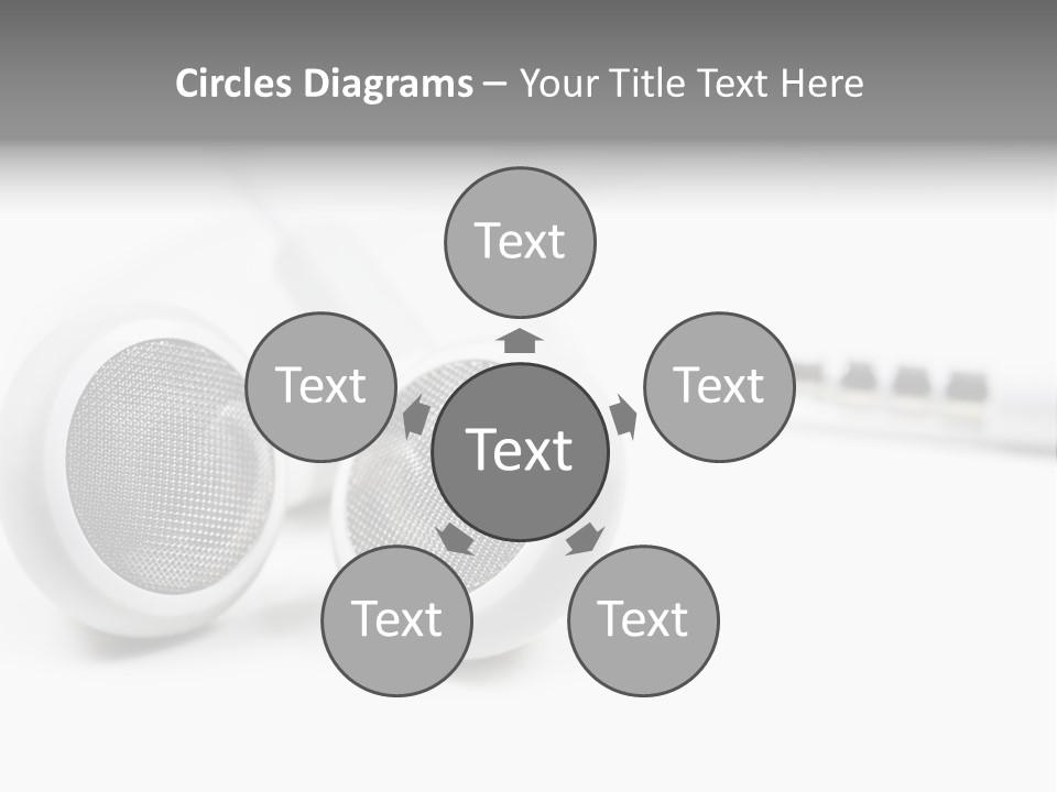 Headset Gadget Phone PowerPoint Template