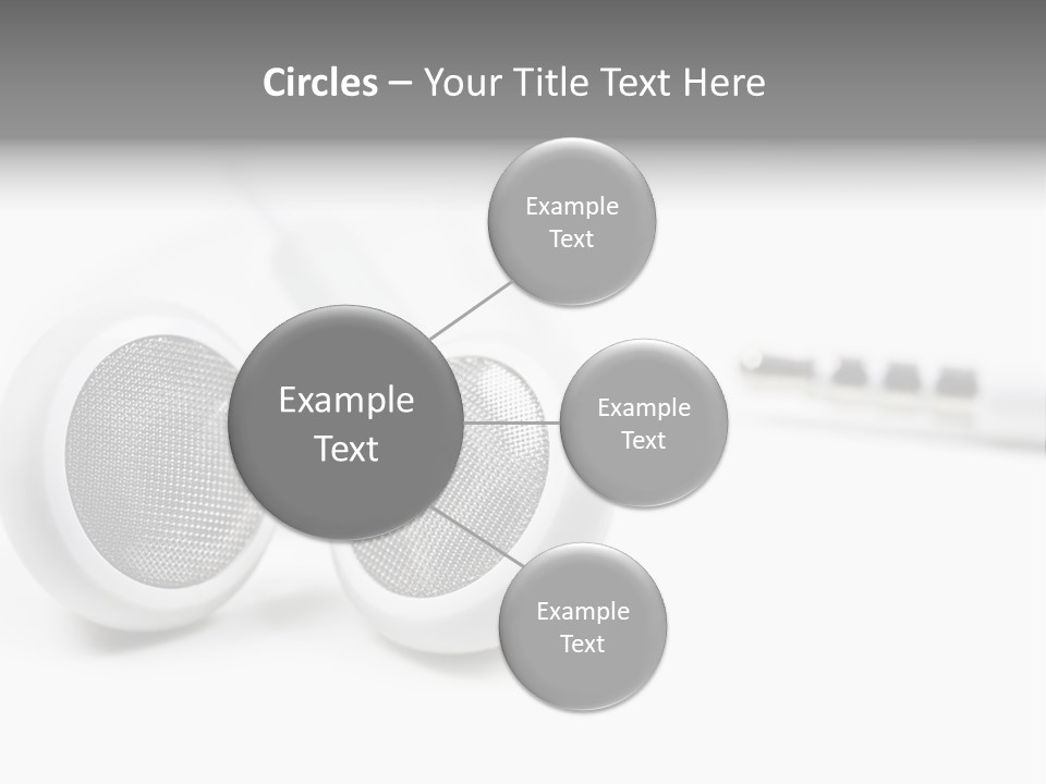 Headset Gadget Phone PowerPoint Template