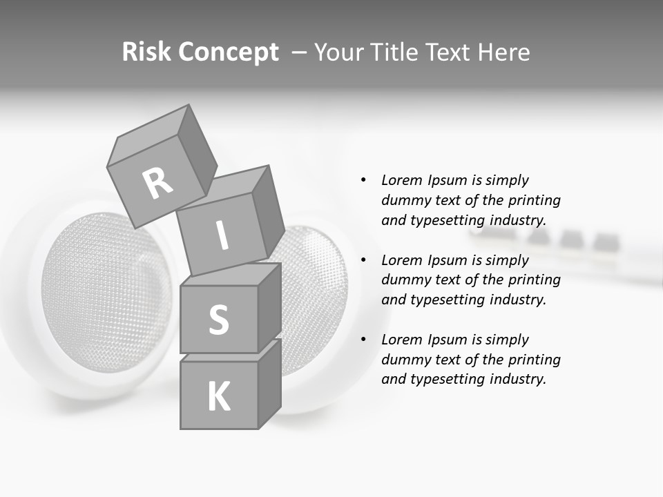 Headset Gadget Phone PowerPoint Template