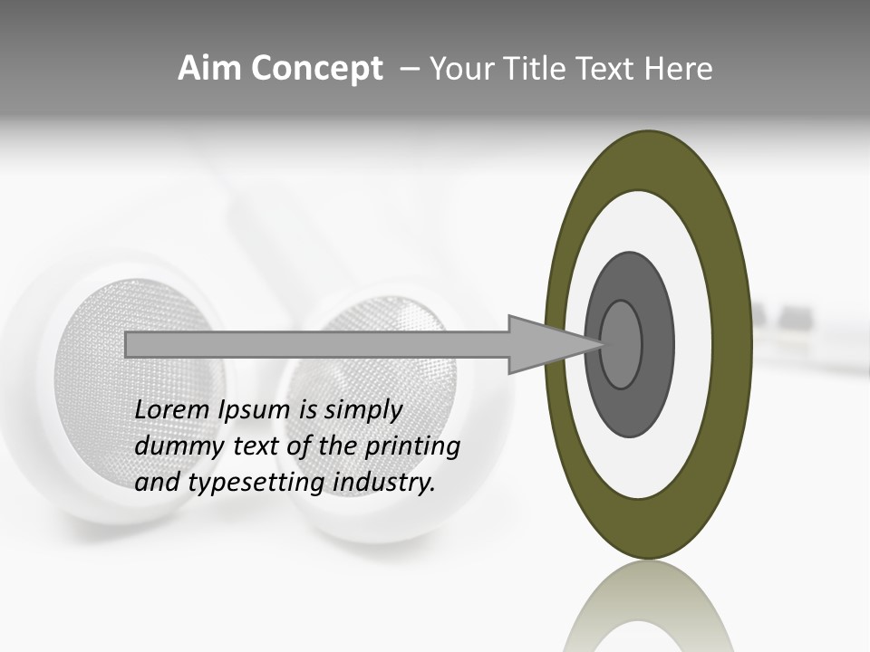 Headset Gadget Phone PowerPoint Template