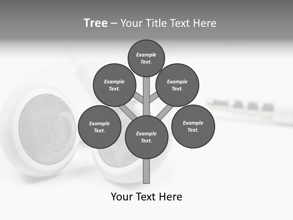 Headset Gadget Phone PowerPoint Template