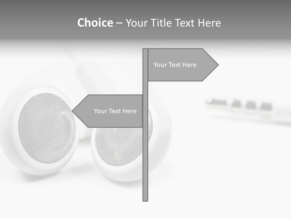 Headset Gadget Phone PowerPoint Template
