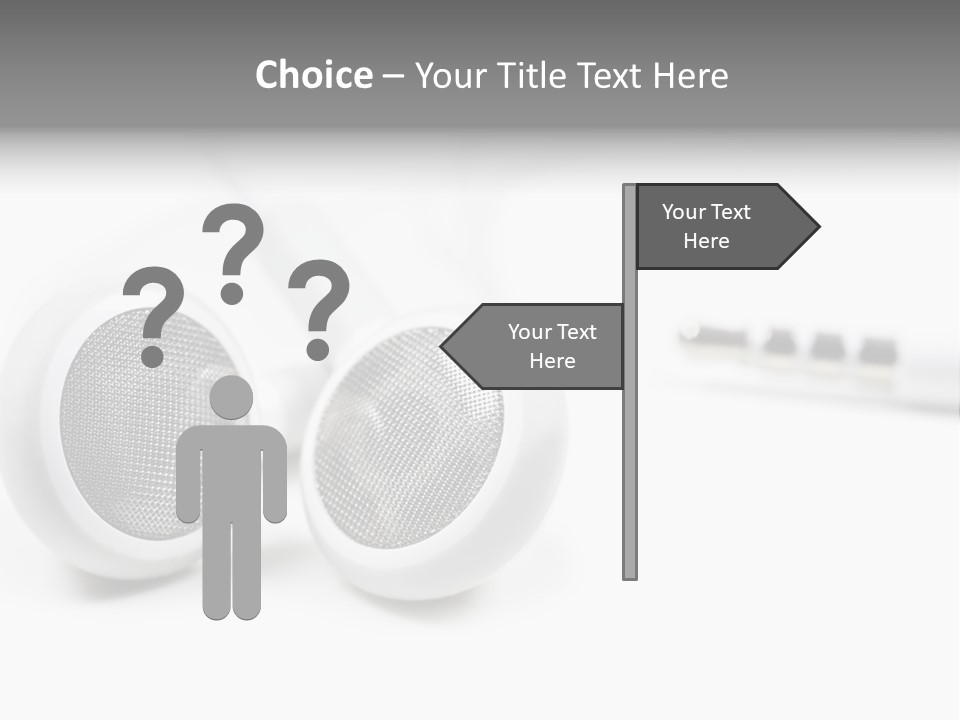 Headset Gadget Phone PowerPoint Template