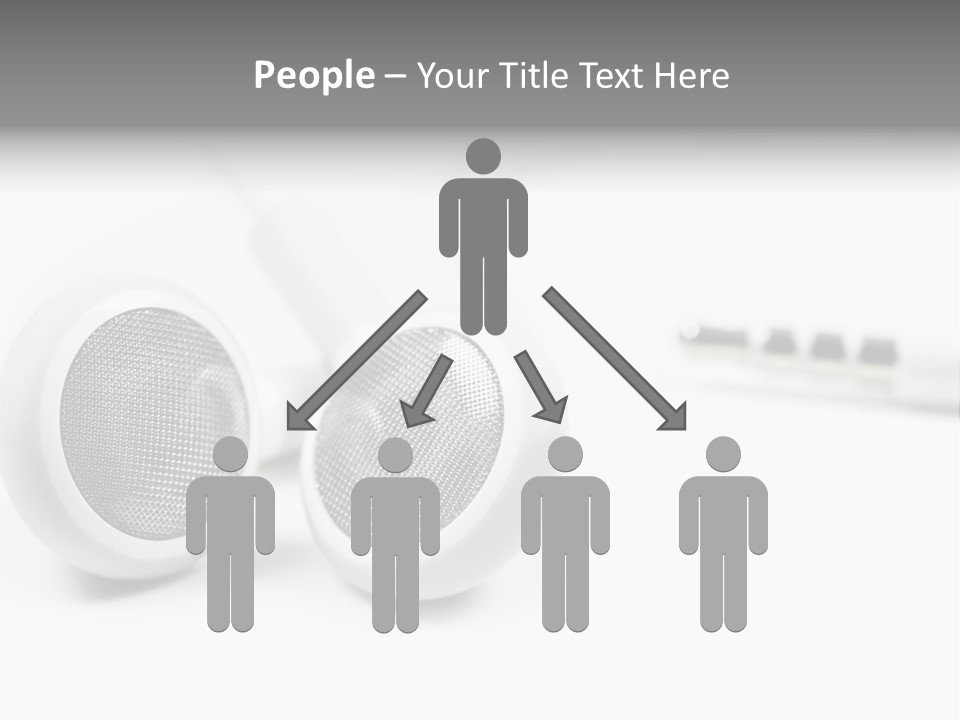 Headset Gadget Phone PowerPoint Template