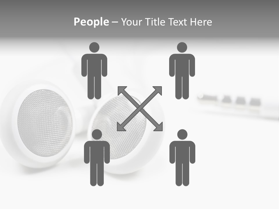 Headset Gadget Phone PowerPoint Template