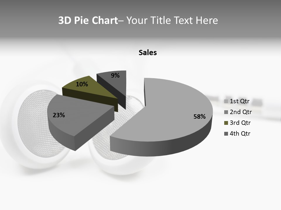 Headset Gadget Phone PowerPoint Template