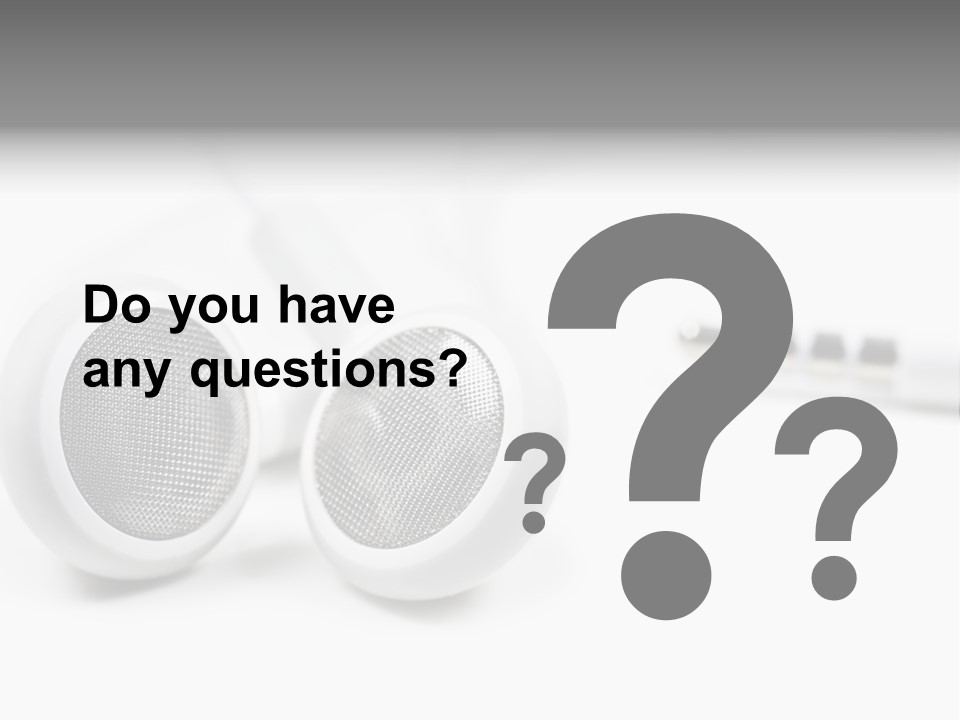 Headset Gadget Phone PowerPoint Template