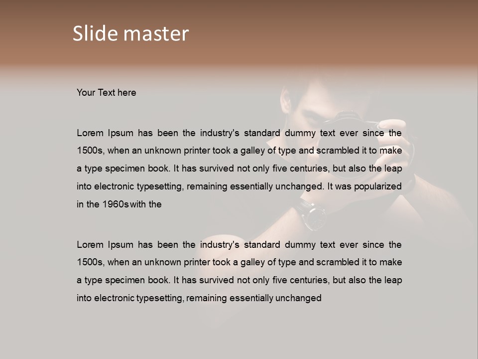 Black Studio Watch PowerPoint Template