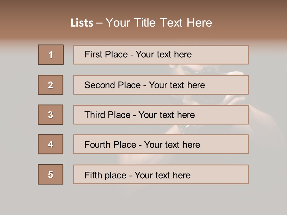 Black Studio Watch PowerPoint Template