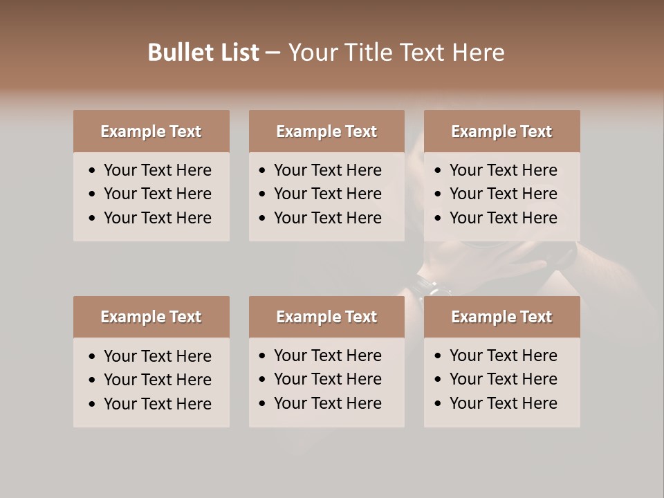 Black Studio Watch PowerPoint Template