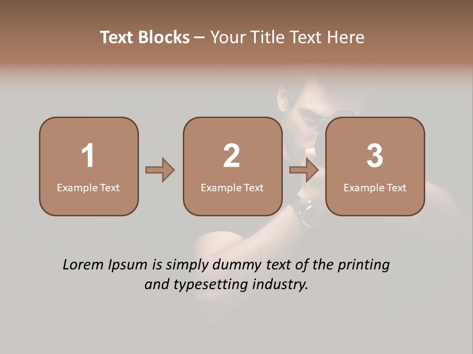 Black Studio Watch PowerPoint Template