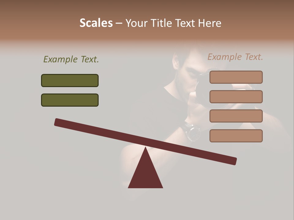 Black Studio Watch PowerPoint Template