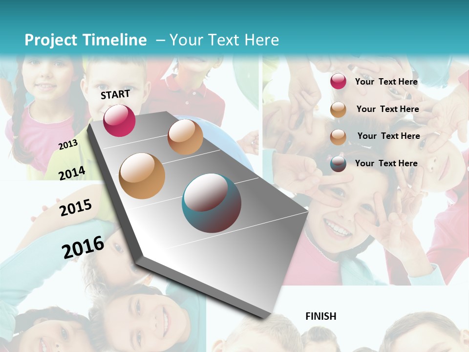 Positive Circle Beginner PowerPoint Template