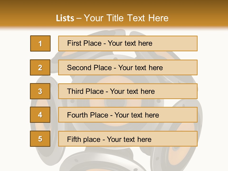 Acoustic Speaker Audio PowerPoint Template
