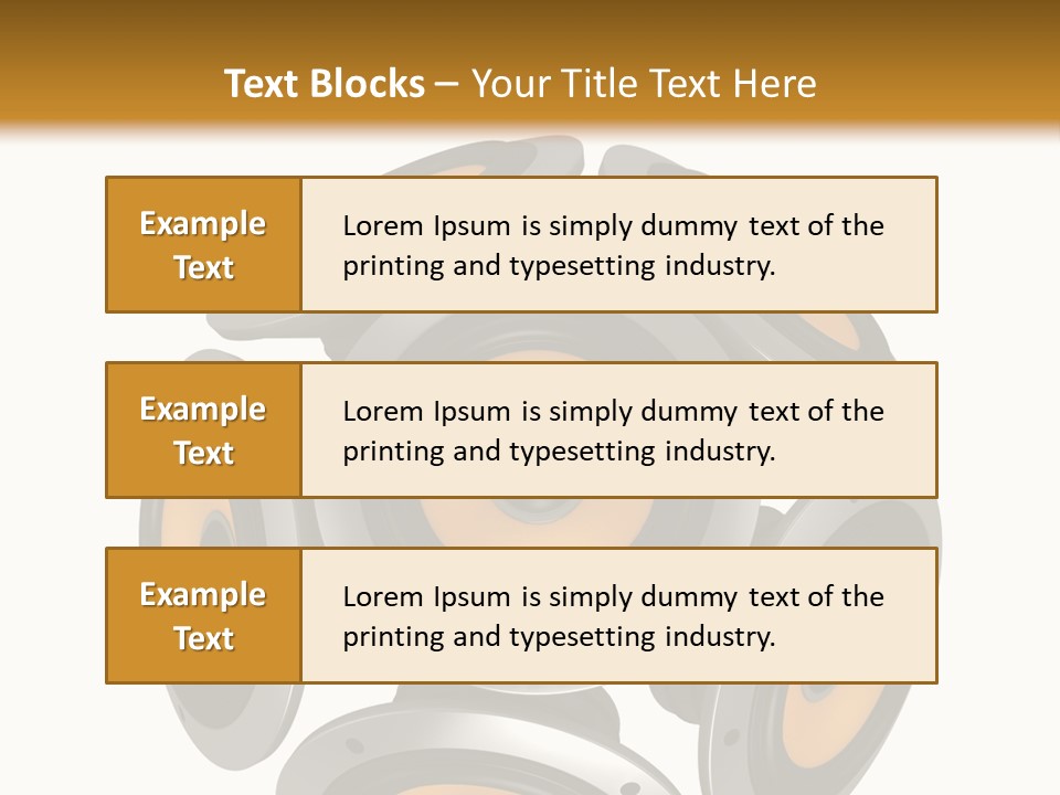 Acoustic Speaker Audio PowerPoint Template