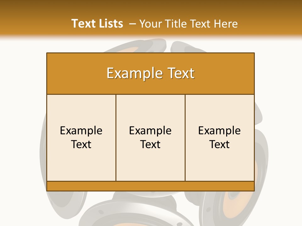 Acoustic Speaker Audio PowerPoint Template