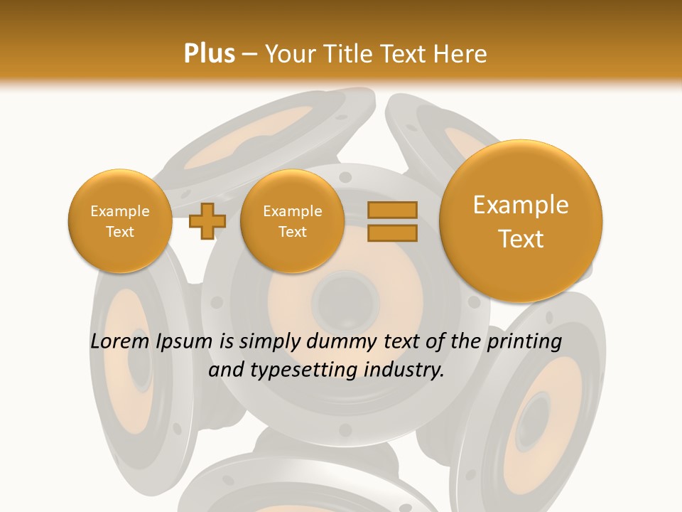 Acoustic Speaker Audio PowerPoint Template