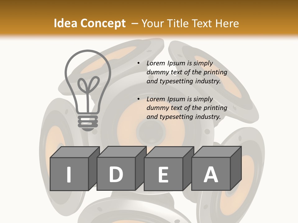 Acoustic Speaker Audio PowerPoint Template