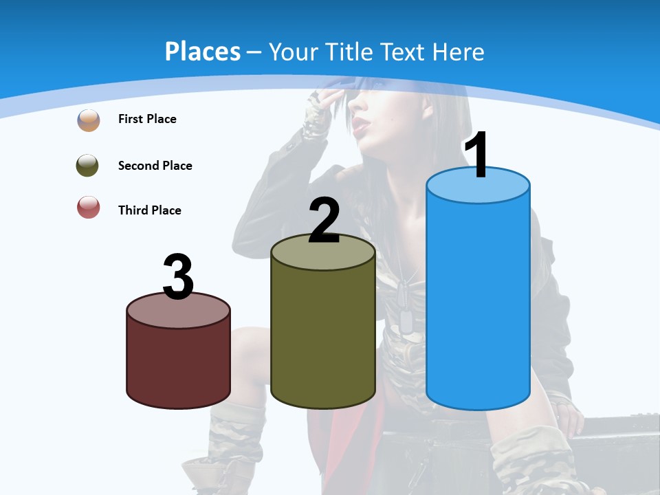 Girl Tempting Pin Up PowerPoint Template