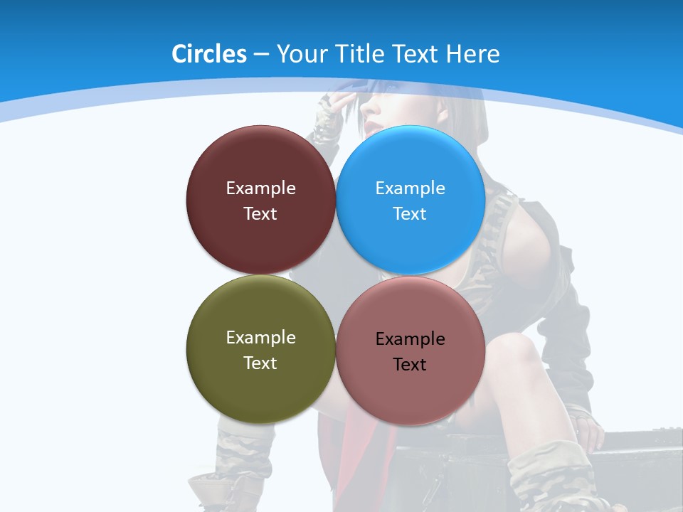 Girl Tempting Pin Up PowerPoint Template