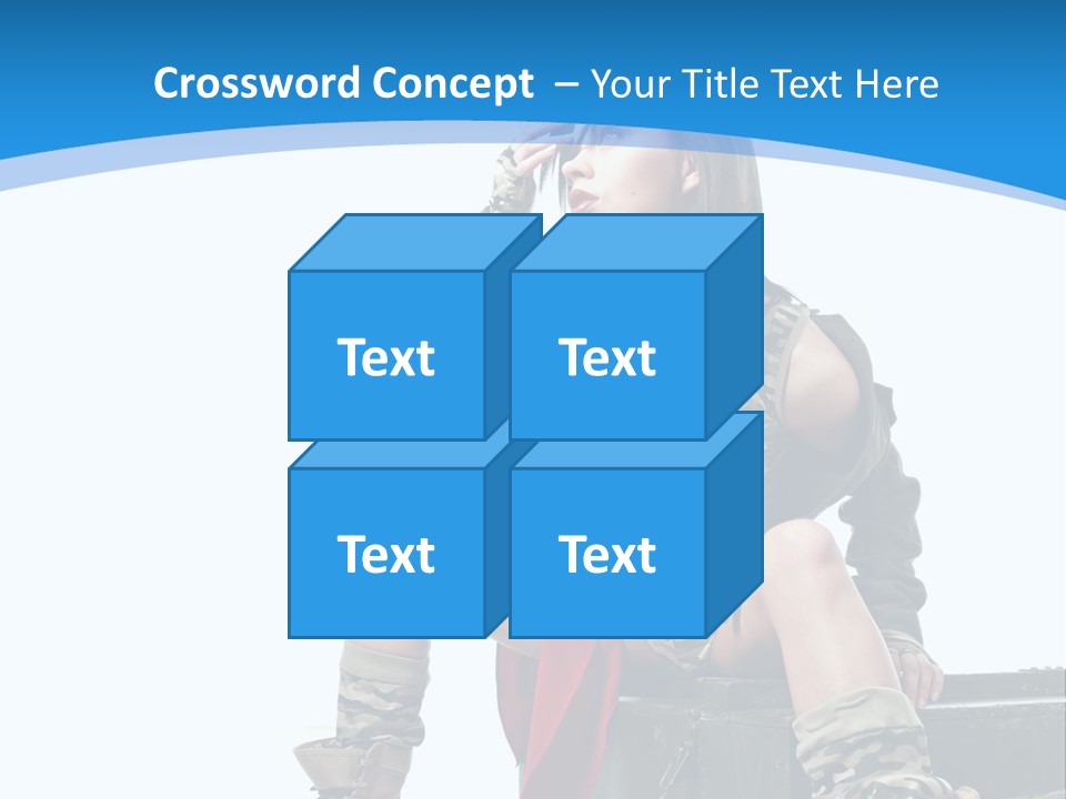 Girl Tempting Pin Up PowerPoint Template