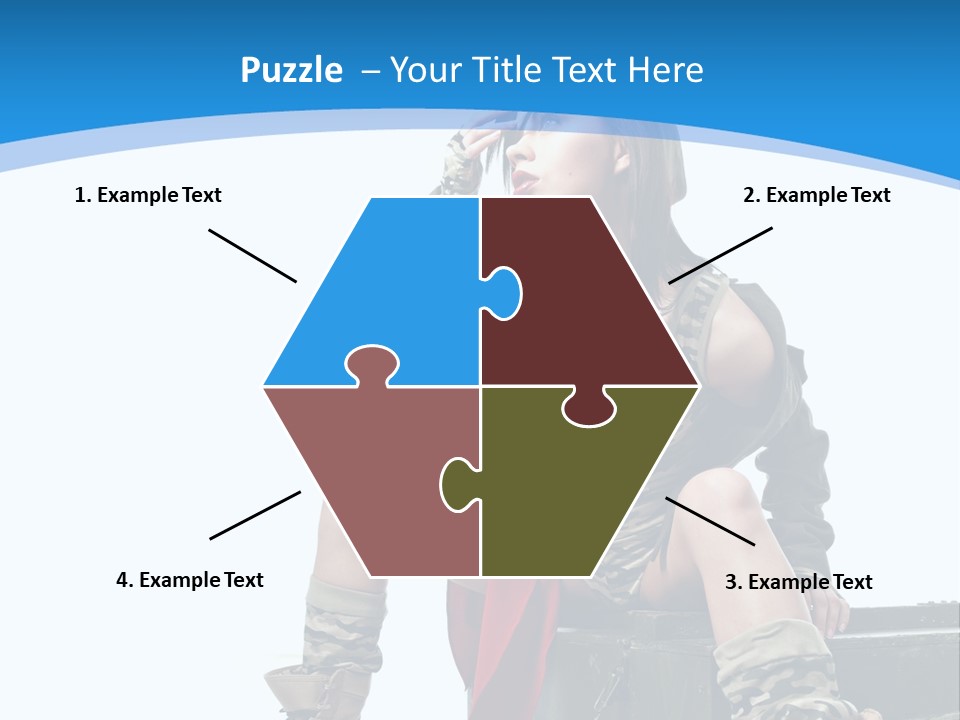 Girl Tempting Pin Up PowerPoint Template