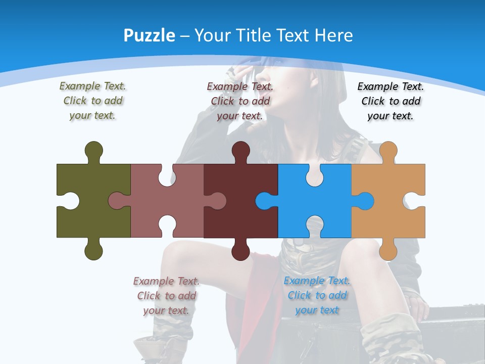 Girl Tempting Pin Up PowerPoint Template