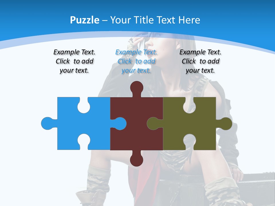 Girl Tempting Pin Up PowerPoint Template