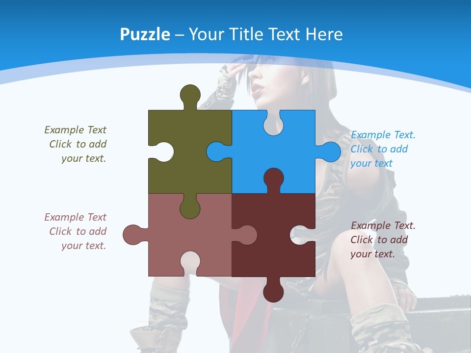 Girl Tempting Pin Up PowerPoint Template