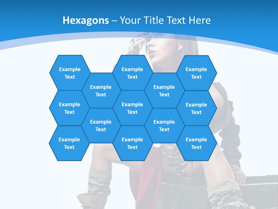 Girl Tempting Pin Up PowerPoint Template