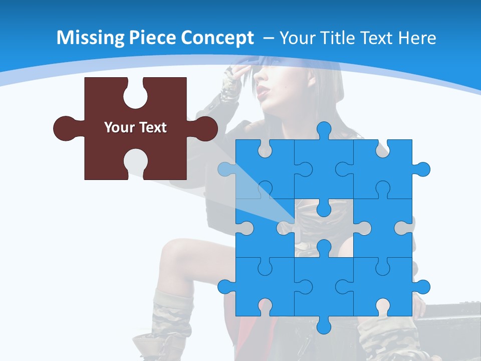 Girl Tempting Pin Up PowerPoint Template