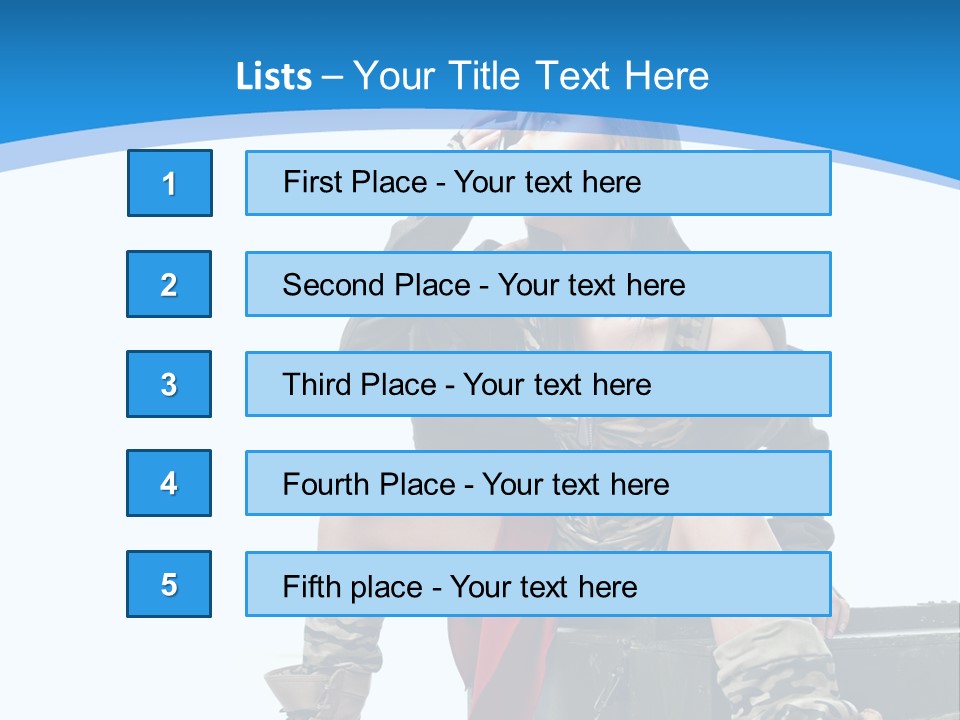 Girl Tempting Pin Up PowerPoint Template