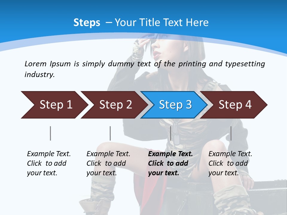 Girl Tempting Pin Up PowerPoint Template
