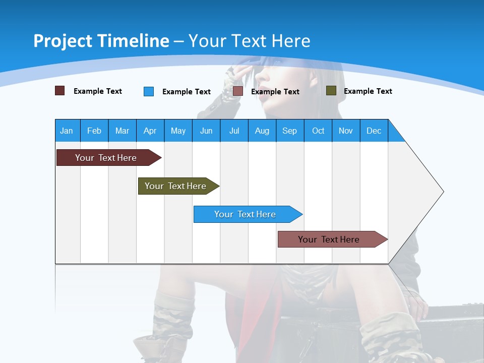 Girl Tempting Pin Up PowerPoint Template