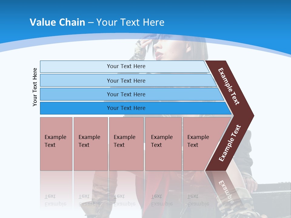 Girl Tempting Pin Up PowerPoint Template