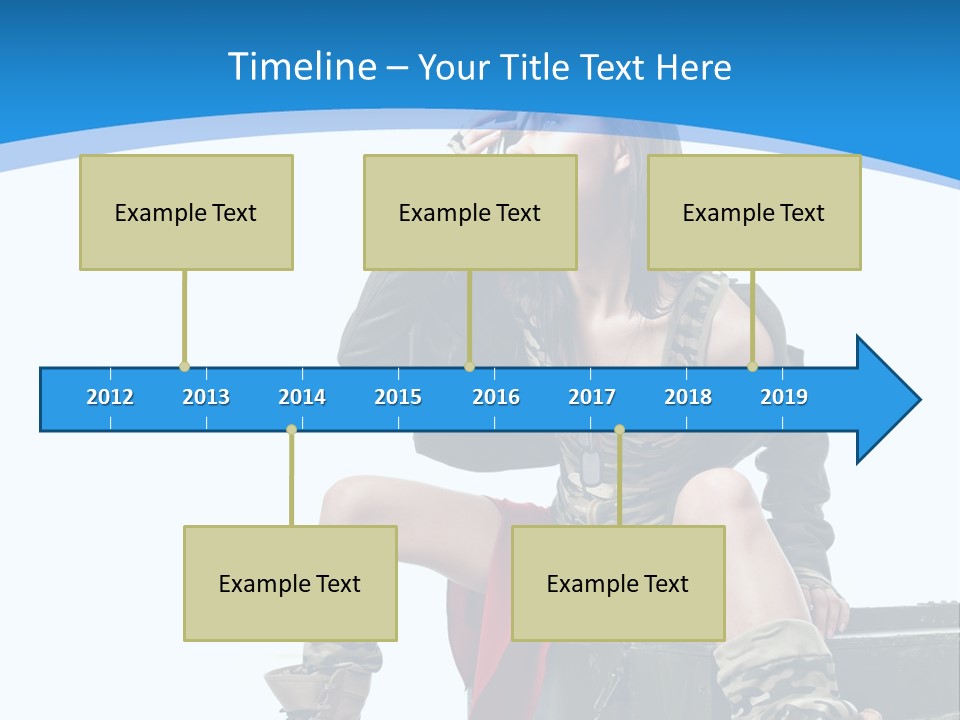 Girl Tempting Pin Up PowerPoint Template