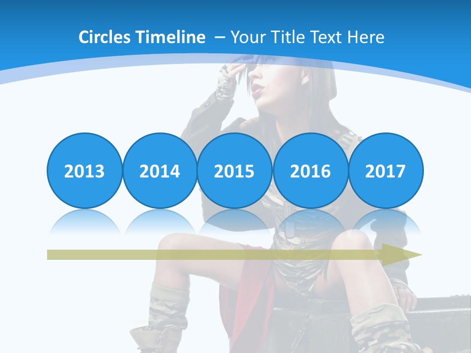 Girl Tempting Pin Up PowerPoint Template