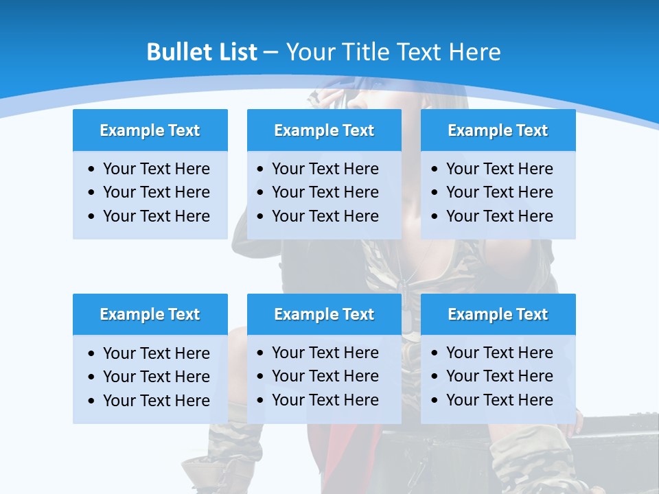 Girl Tempting Pin Up PowerPoint Template