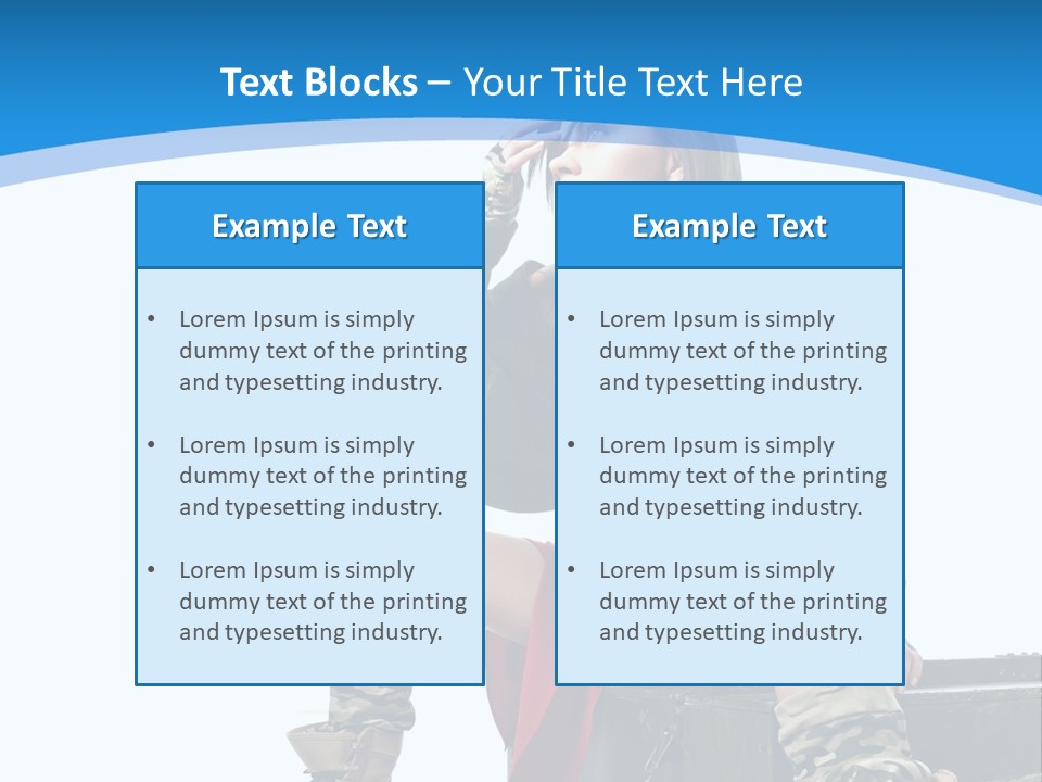 Girl Tempting Pin Up PowerPoint Template