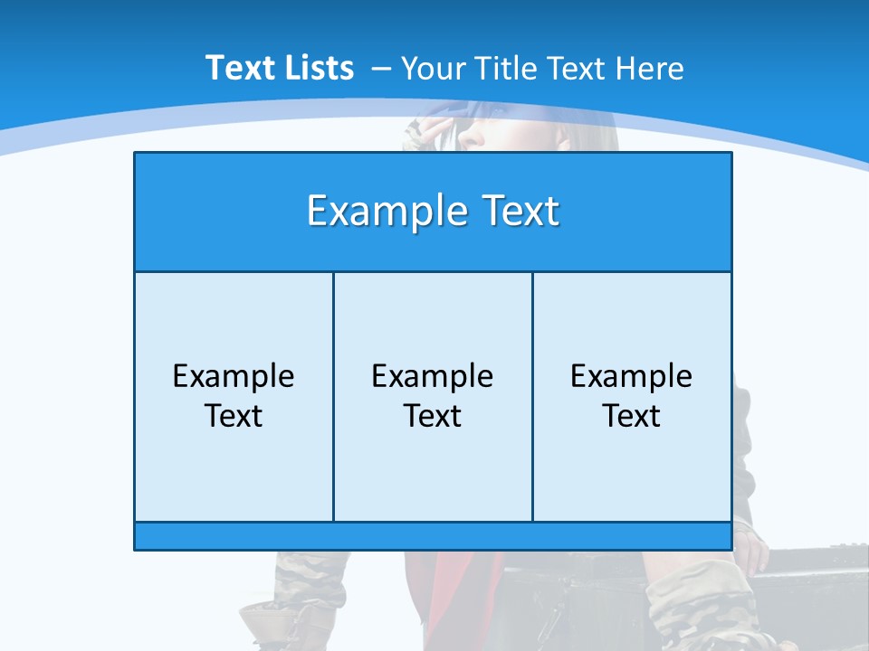 Girl Tempting Pin Up PowerPoint Template