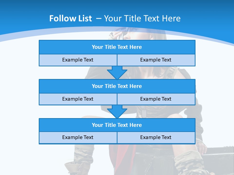 Girl Tempting Pin Up PowerPoint Template