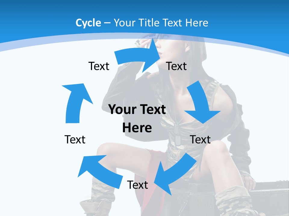 Girl Tempting Pin Up PowerPoint Template