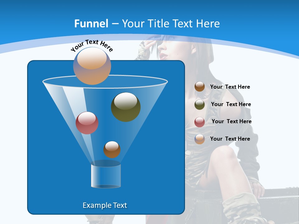 Girl Tempting Pin Up PowerPoint Template