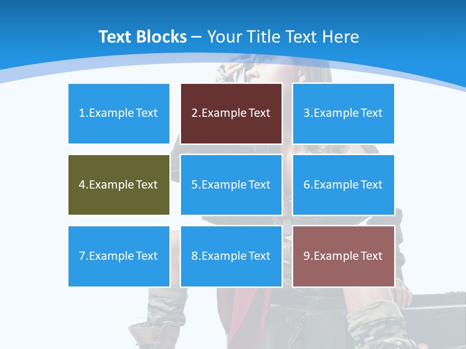 Girl Tempting Pin Up PowerPoint Template