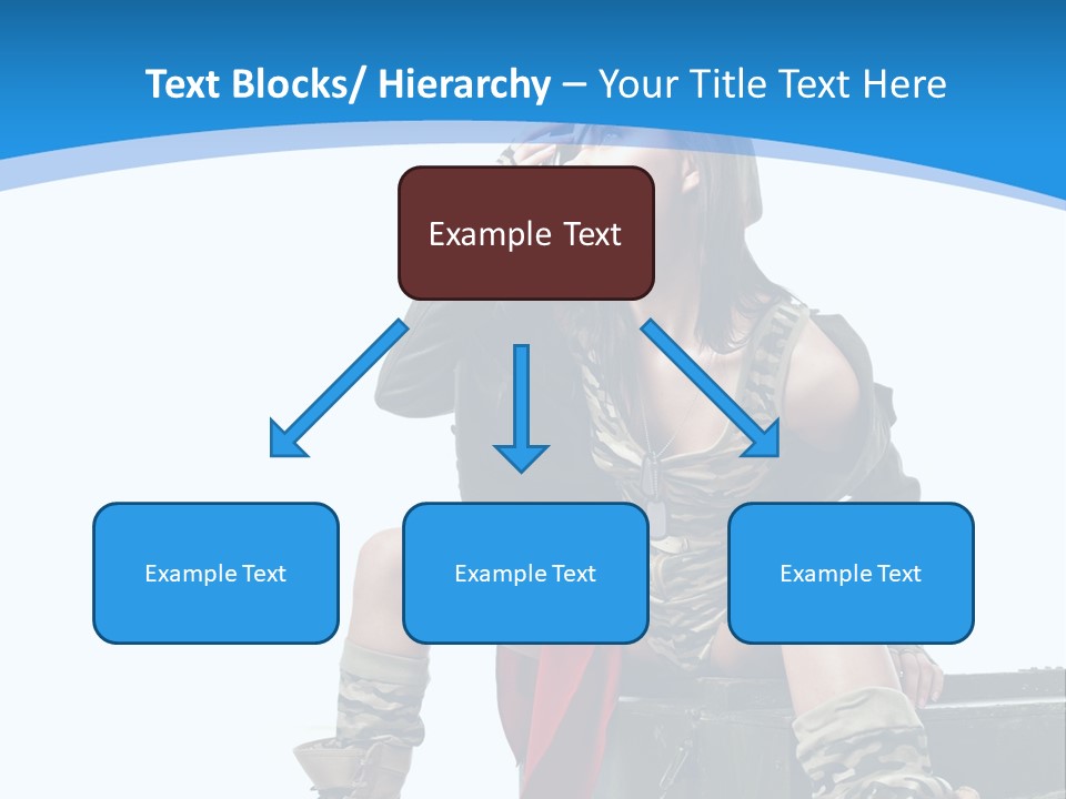 Girl Tempting Pin Up PowerPoint Template