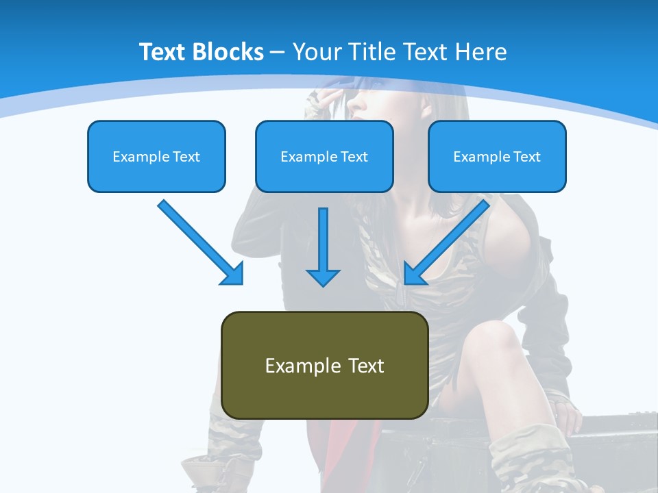 Girl Tempting Pin Up PowerPoint Template