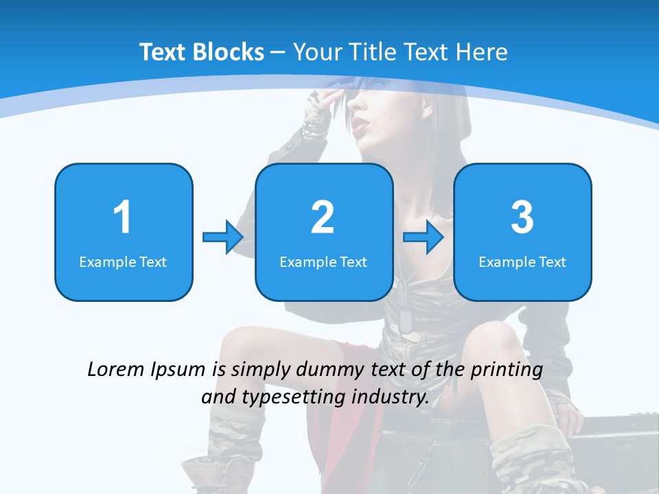 Girl Tempting Pin Up PowerPoint Template