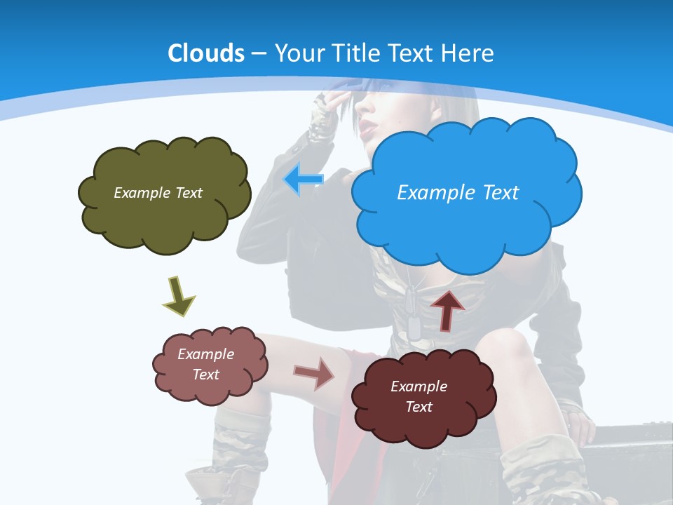 Girl Tempting Pin Up PowerPoint Template